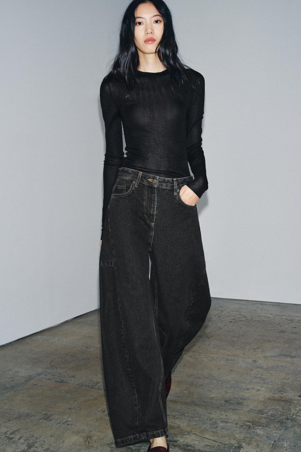 JEANS ZW COLLECTION BARREL MID-WAIST
