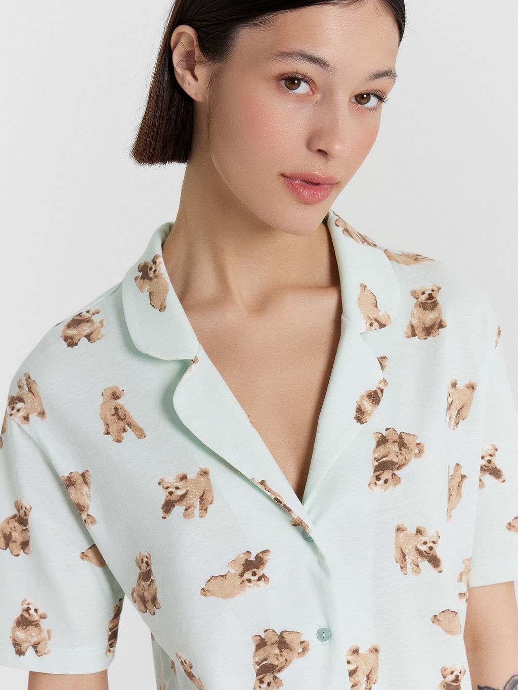 КОМПЛЕКТ ЖЕНСКИЙ (РУБАШКА, ШОРТЫ)