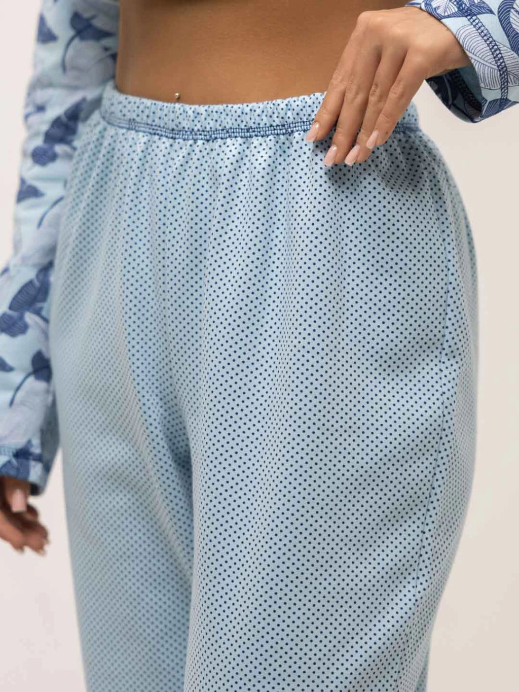 Пижама женская, цвет голубой