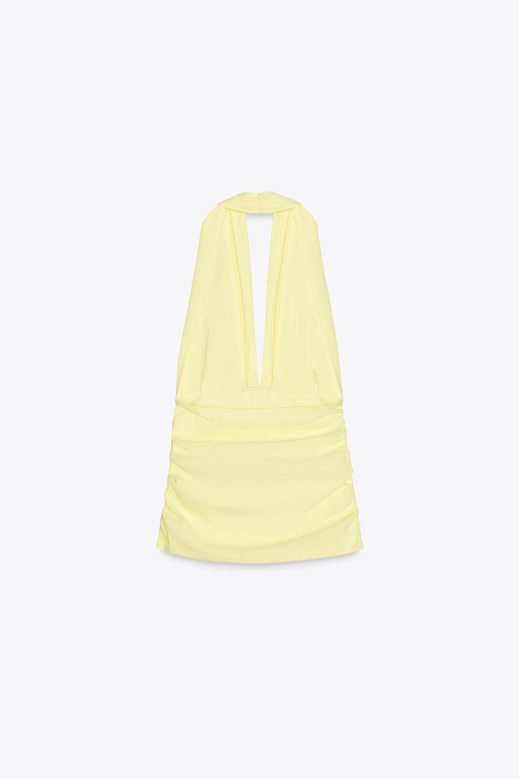 GATHERED HALTERNECK TOP - Zara фото 26