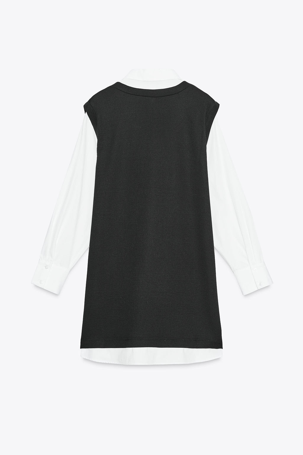 POPLIN MINI DRESS WITH MATCHING DETAIL - Zara фото 7
