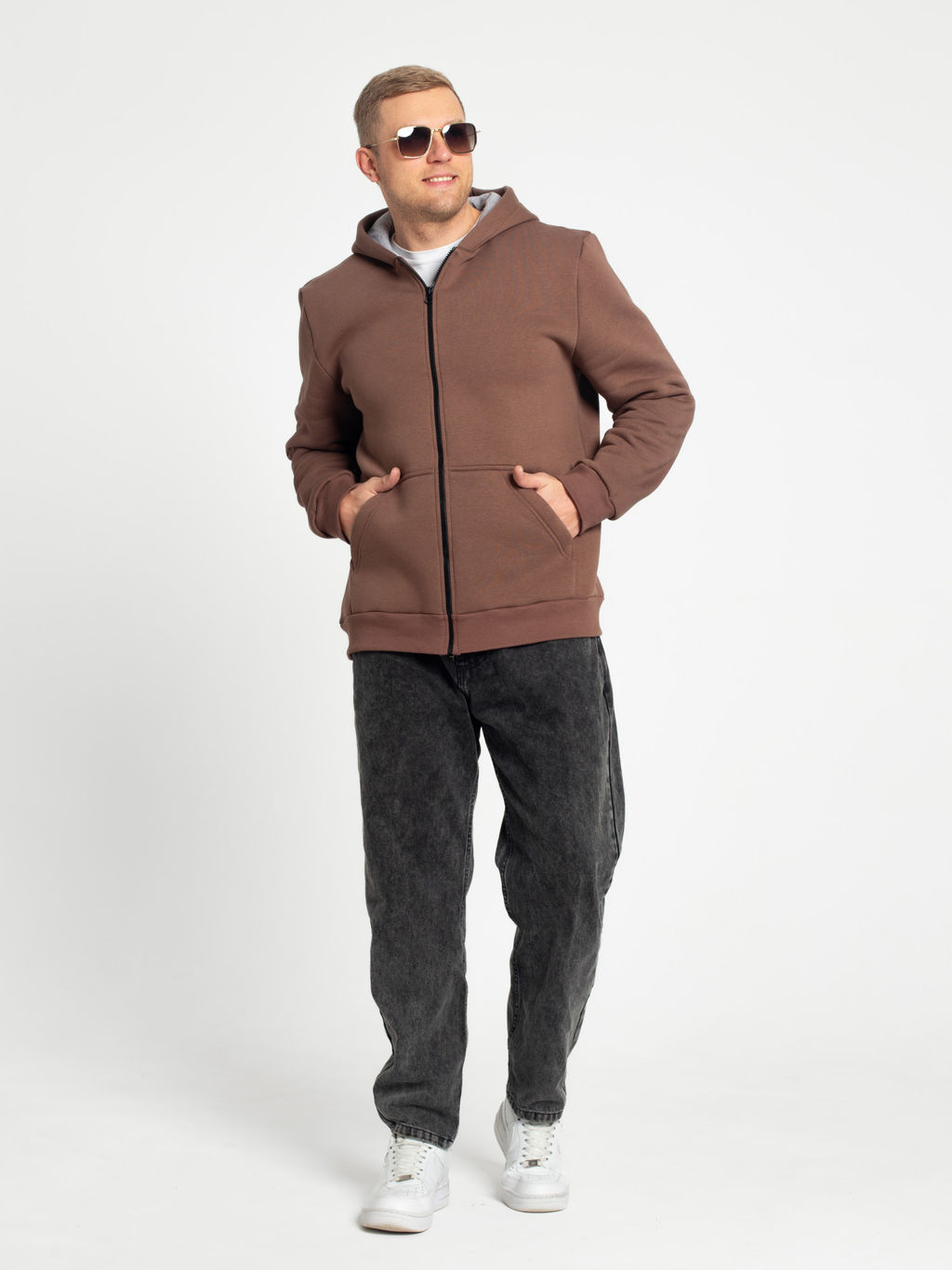 Толстовка мужская футер 3-х нитка начес пенье БАРС ШОКОЛАД - Domtrik фото 6