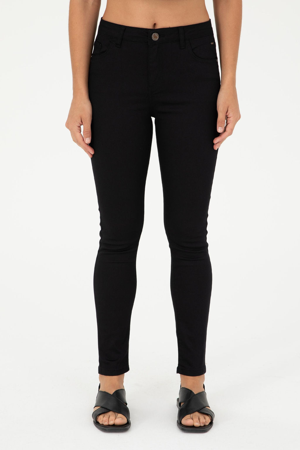 U. S. Polo Assn / Женские черные брюки из плотной ткани - U.s. polo assn фото 2