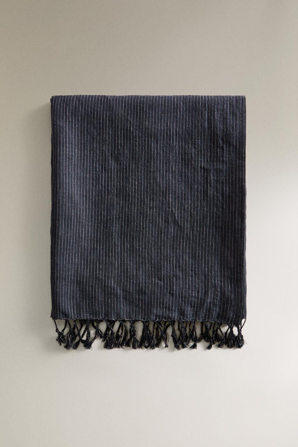 WRAP BEACH TOWEL WITH THIN STRIPES - Zara фото 3