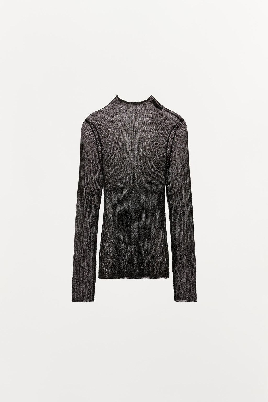 METALLIC THREAD KNIT TOP - Zara фото 4