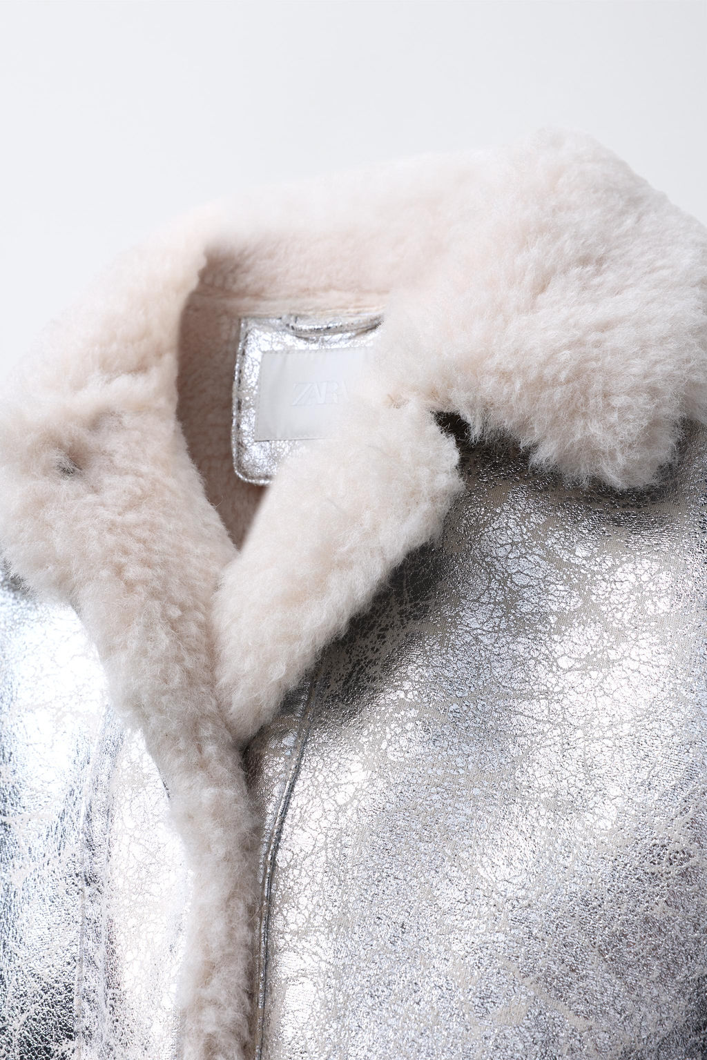 METALLIC DOUBLE-FACED JACKET - Zara фото 5