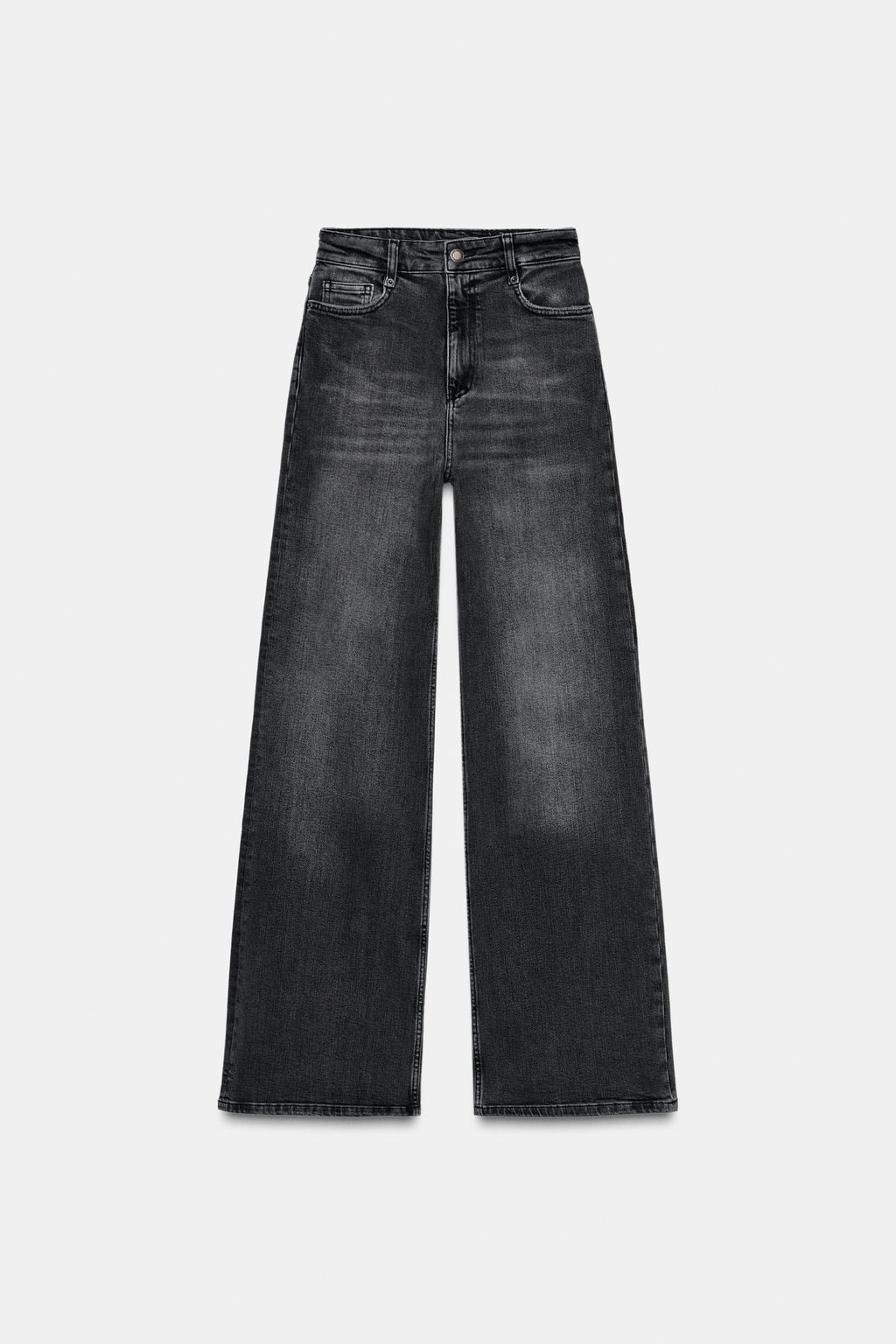 JEANS ZW COLLECTION WIDE LEG TIRO ALTO / Gris - Zara фото 5