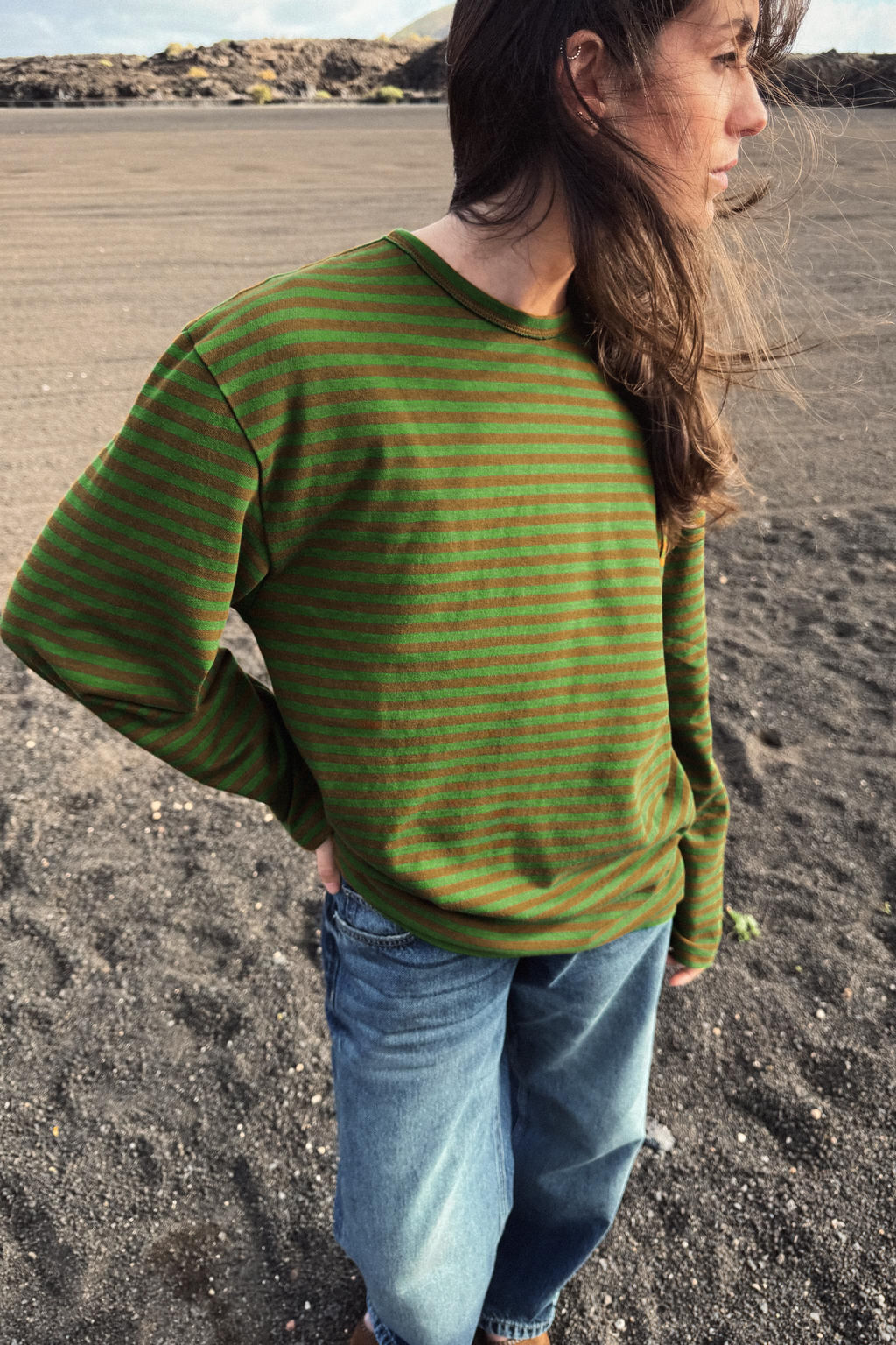 OVERSIZE STRIPED T-SHIRT - Zara фото 9