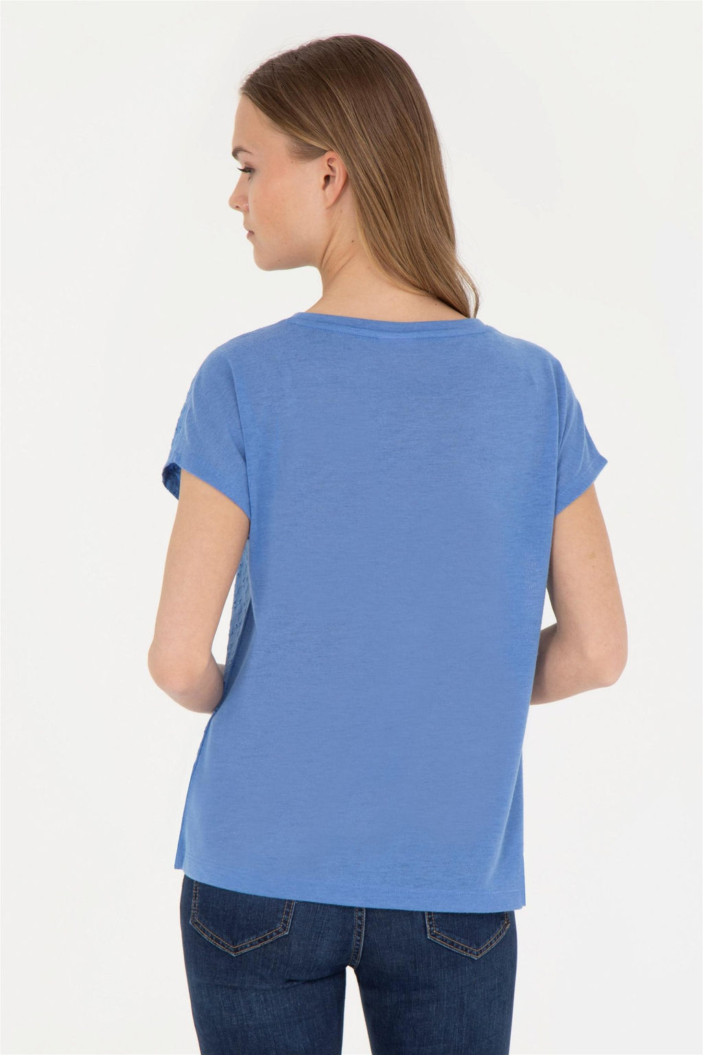 Женская темно-синяя футболка - U.s. polo assn фото 5