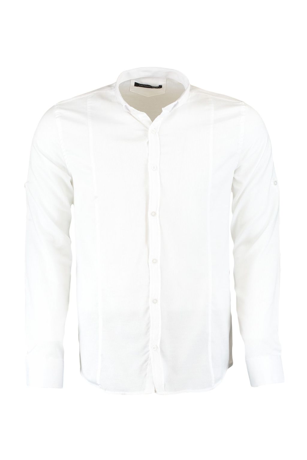 TRENDYOL MAN Beyaz Super Slim Fit Dugmeli Yaka Kulplu Apoletli Kolay Utulenebilir Gomlek TMNSS22GO0091 - Trendyolmilla фото 7