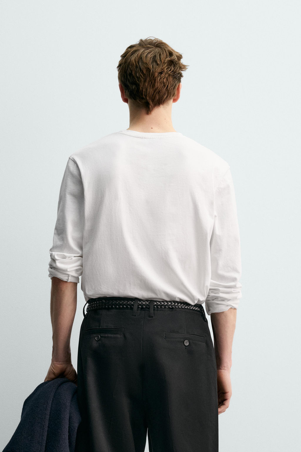 LONG SLEEVE T-SHIRT WITH POCKET AARON LEVINE X ZARA  фото 3
