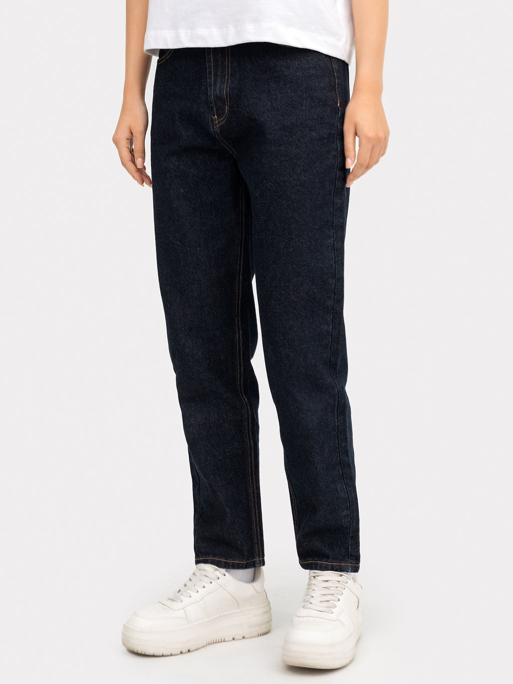 Брюки женские джинсовые темно-синие темно -синий 2023-DTW406-2