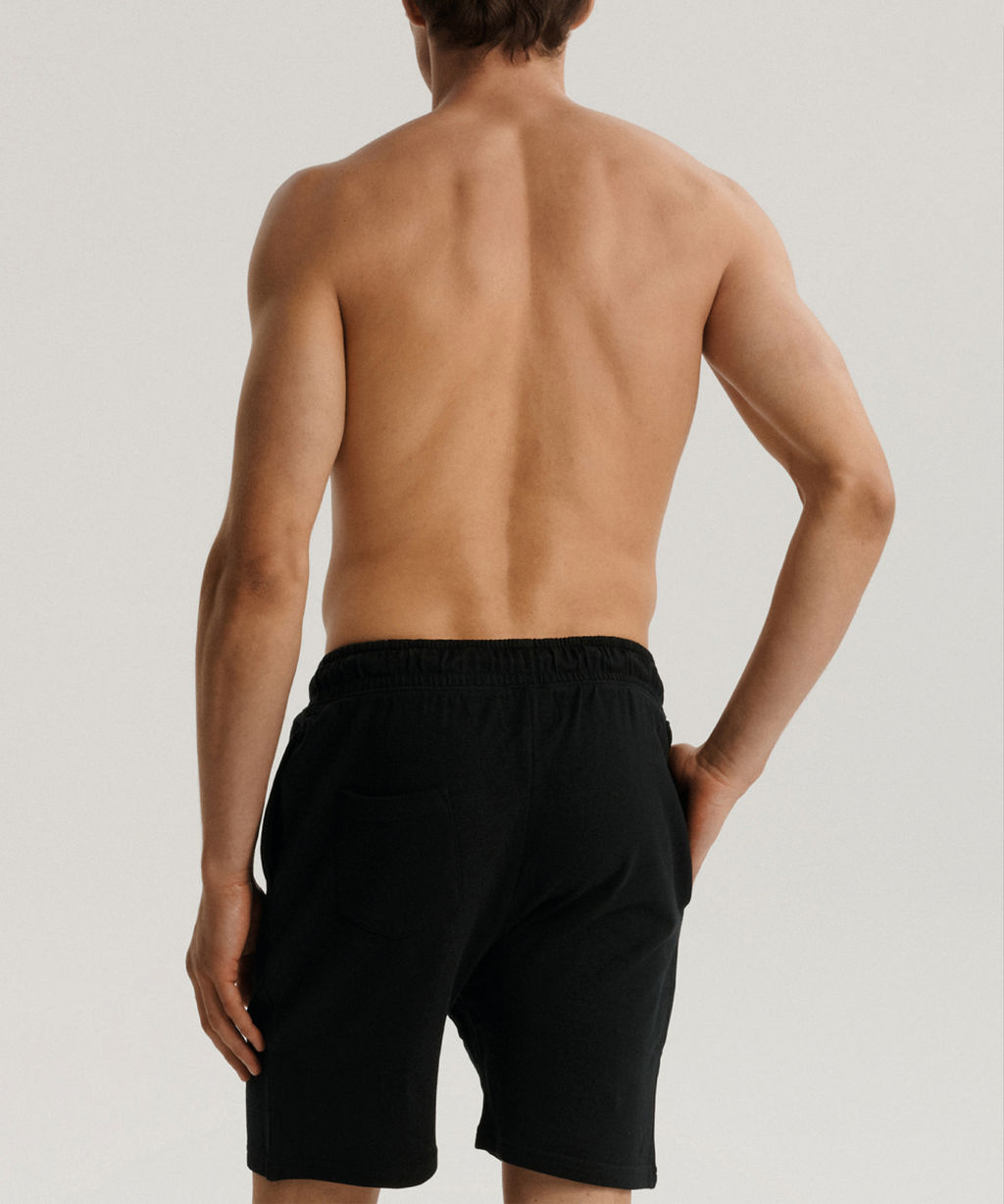 ATLANTIC HMB-005 Спортивные шорты мужские French Terry черный фото 3