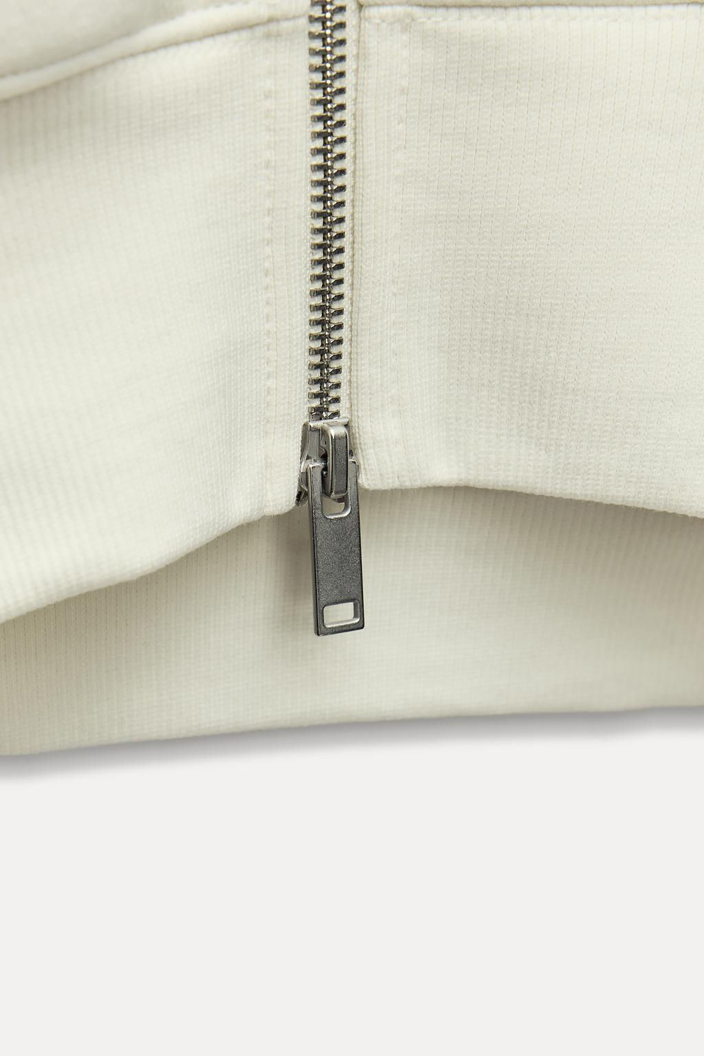 OVERSIZED ZIPPED SWEATSHIRT - Zara фото 9