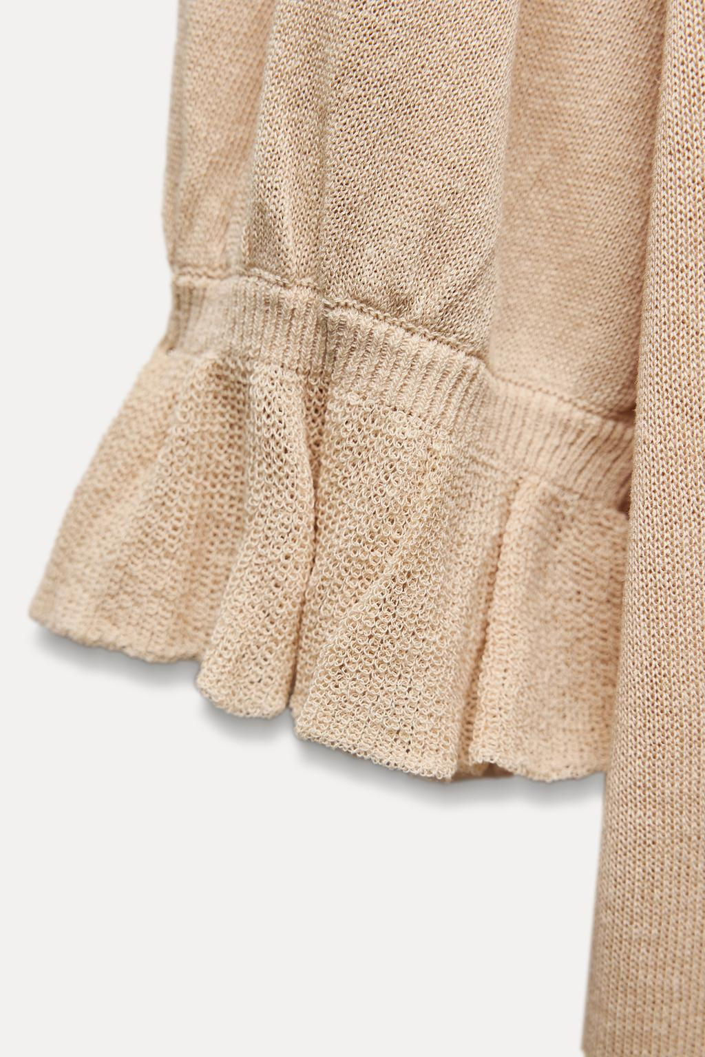 RUFFLED KNIT TOP - Zara фото 4