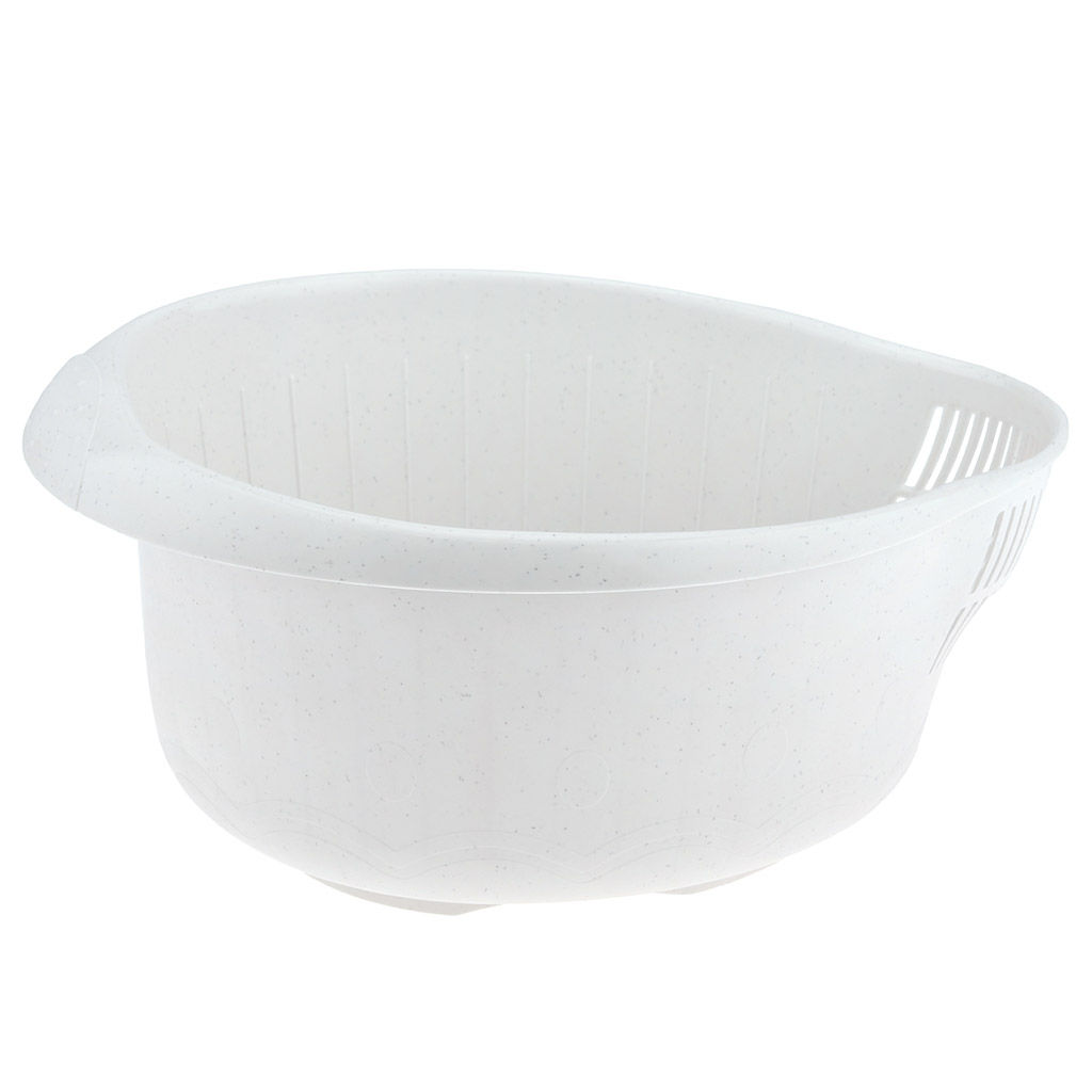 Фруктомойка пластмассовая 5л, 28,5х23х14см, носик со сливом, полипропилен, цвета микс (Россия) - Домашняя мода фото 4