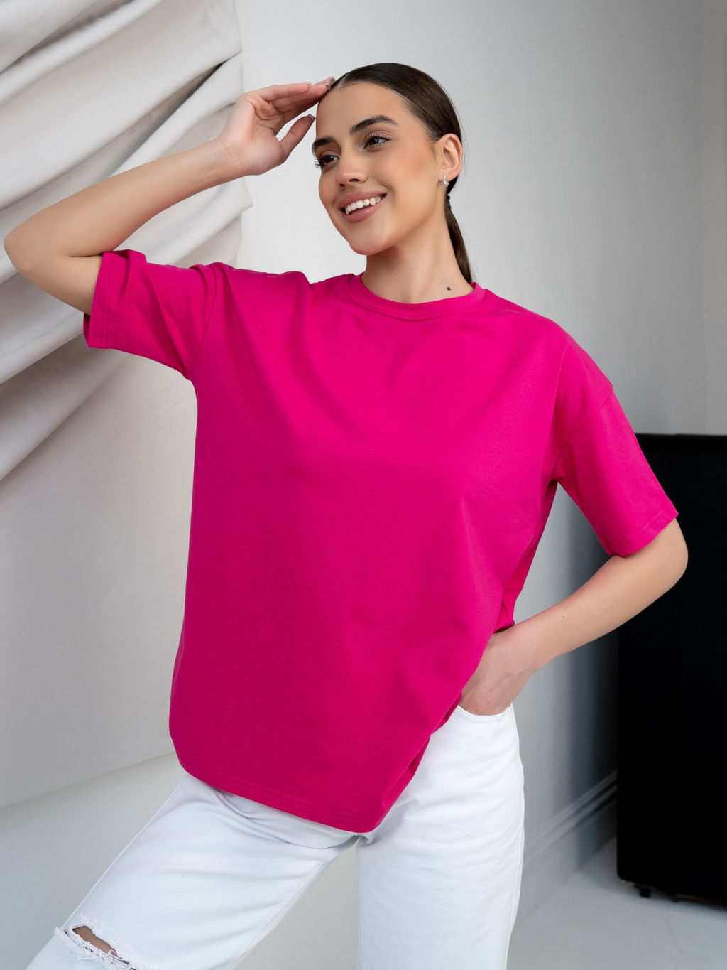 Футболка унисекс Оверсайз, цв. Фукция