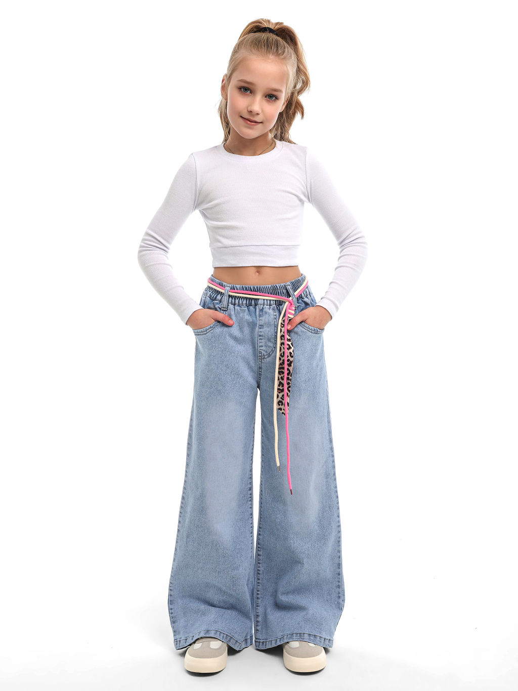 Джинсы-палаццо для девочек - СИНЯЯ МОДА фото 3