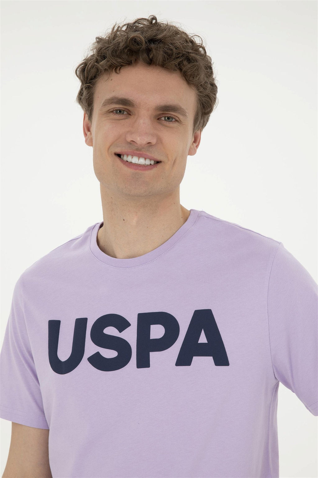 Мужская сиреневая базовая футболка Неожиданная скидка в корзине - U.s. polo assn фото 2