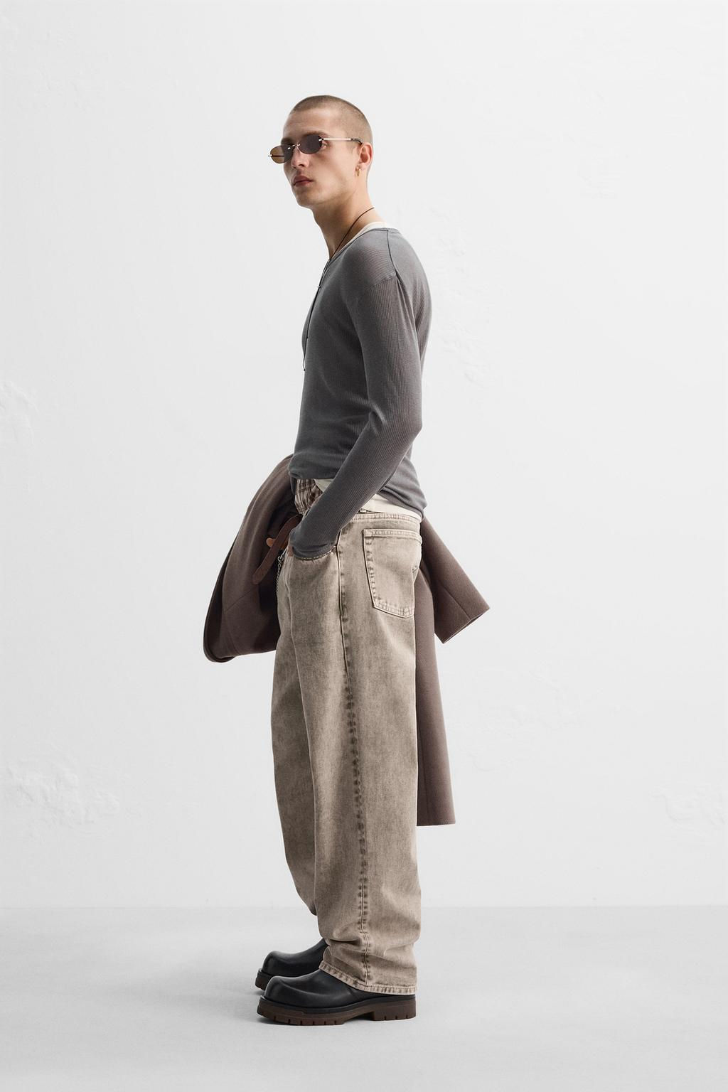 RELAXED STRAIGHT FIT JEANS - Zara фото 4