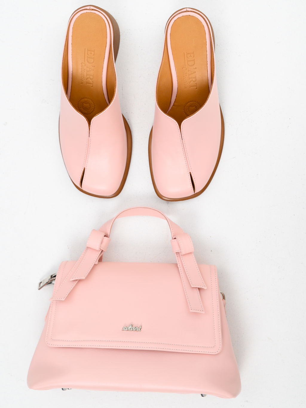 Сабо 5200.23663br.Розовый+коричневый