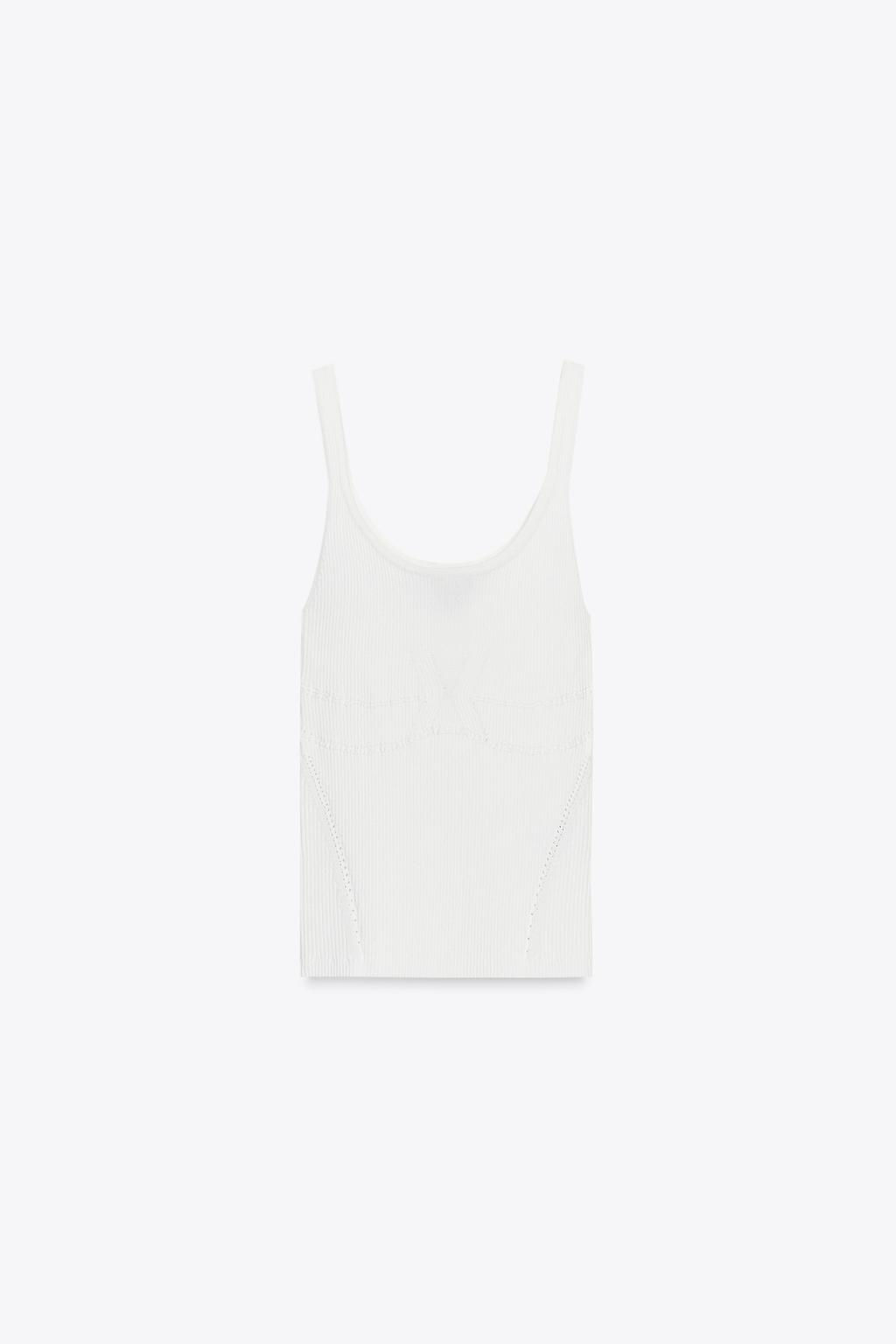 FITTED KNIT TOP - Zara фото 4