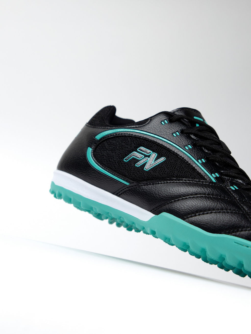 Детские шиповки FN Core Kid (TF) (Black/Teal)