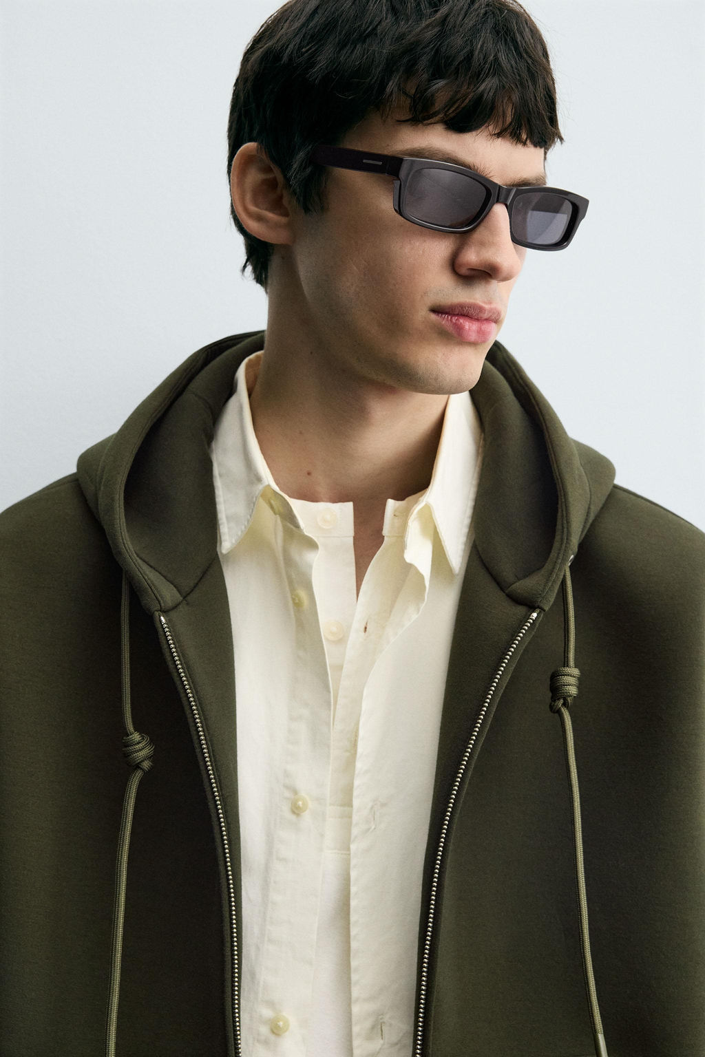 NEOPRENE-EFFECT HOODIE - Zara фото 5