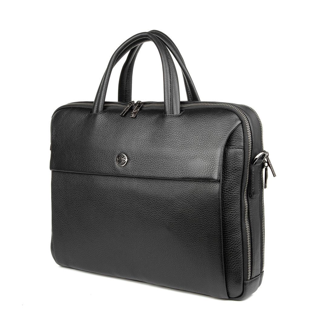 Мужская кожаная сумка деловая - Barcelo biagi фото 3