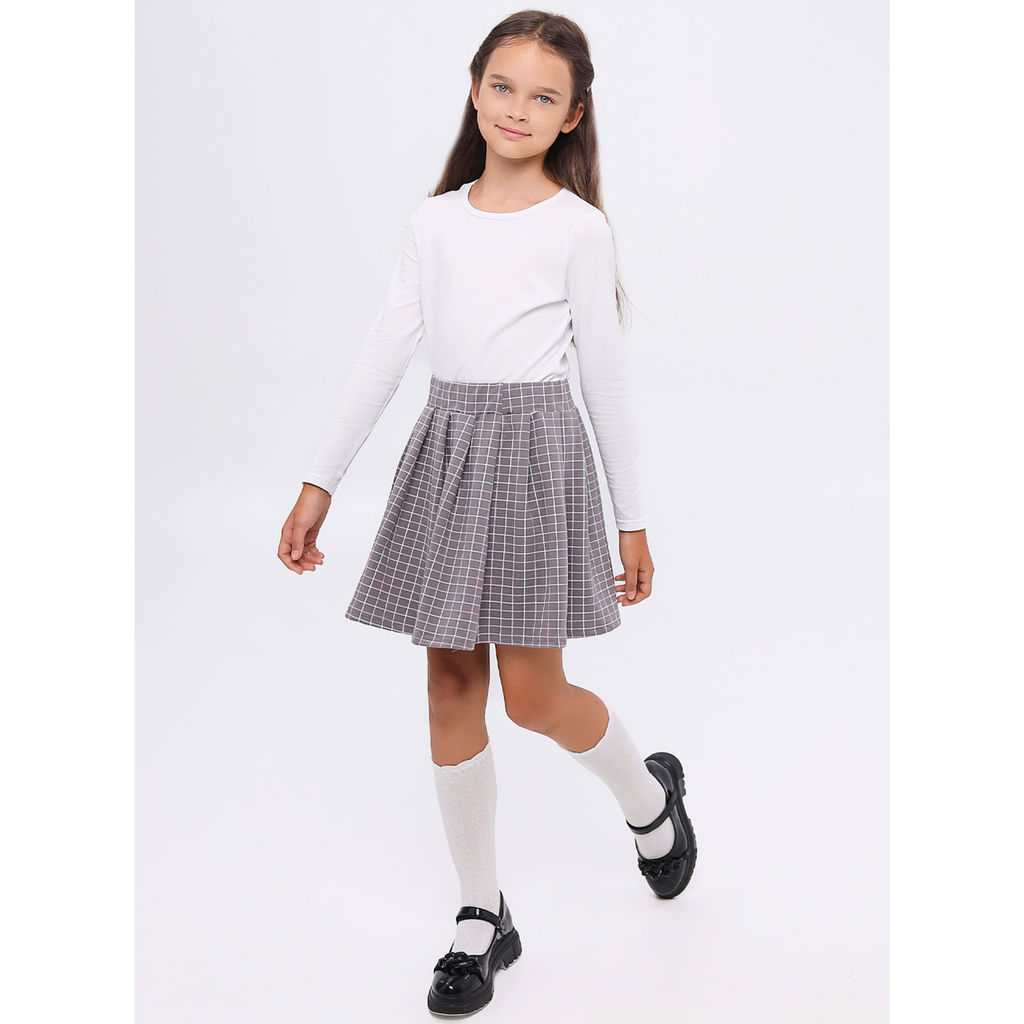 Юбка школьная футер 2х петля 1660320101 - Youlala фото 7