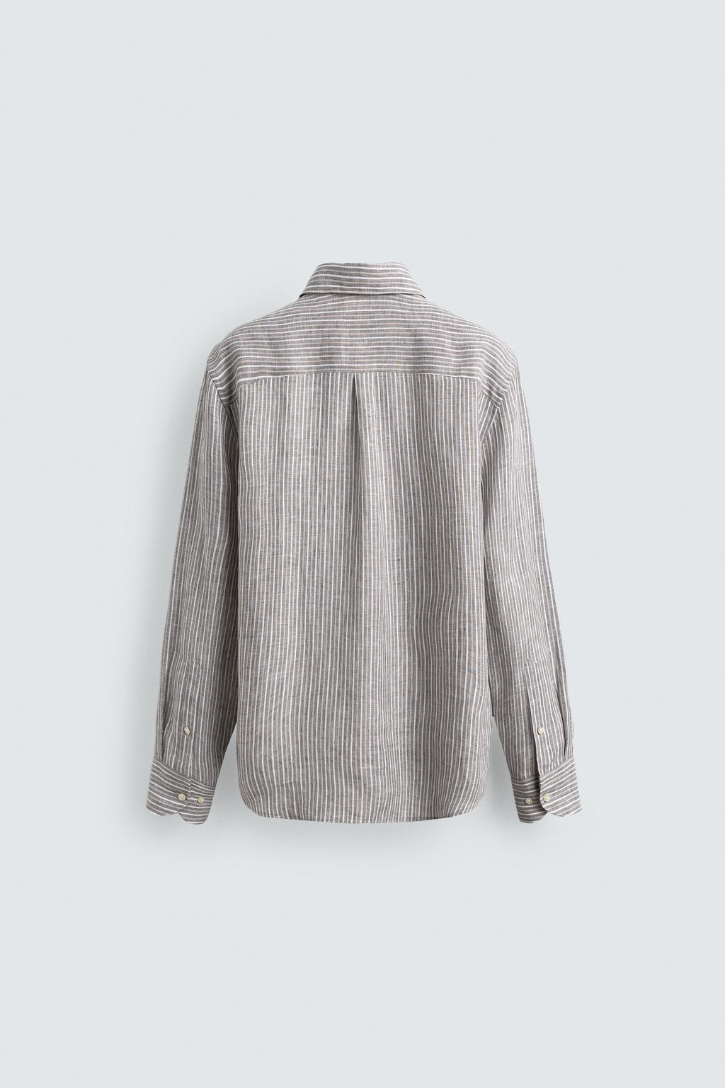 CAMISA RAYAS 100% LINO / rayas - Zara фото 8