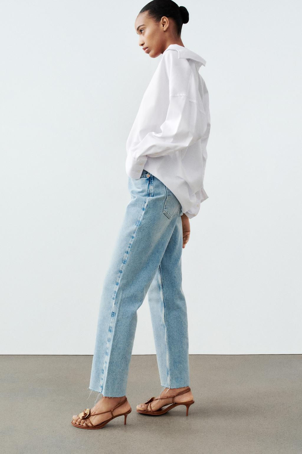 JEANS Z1975 HIGH-WAIST STRAIGHT - Zara фото 12