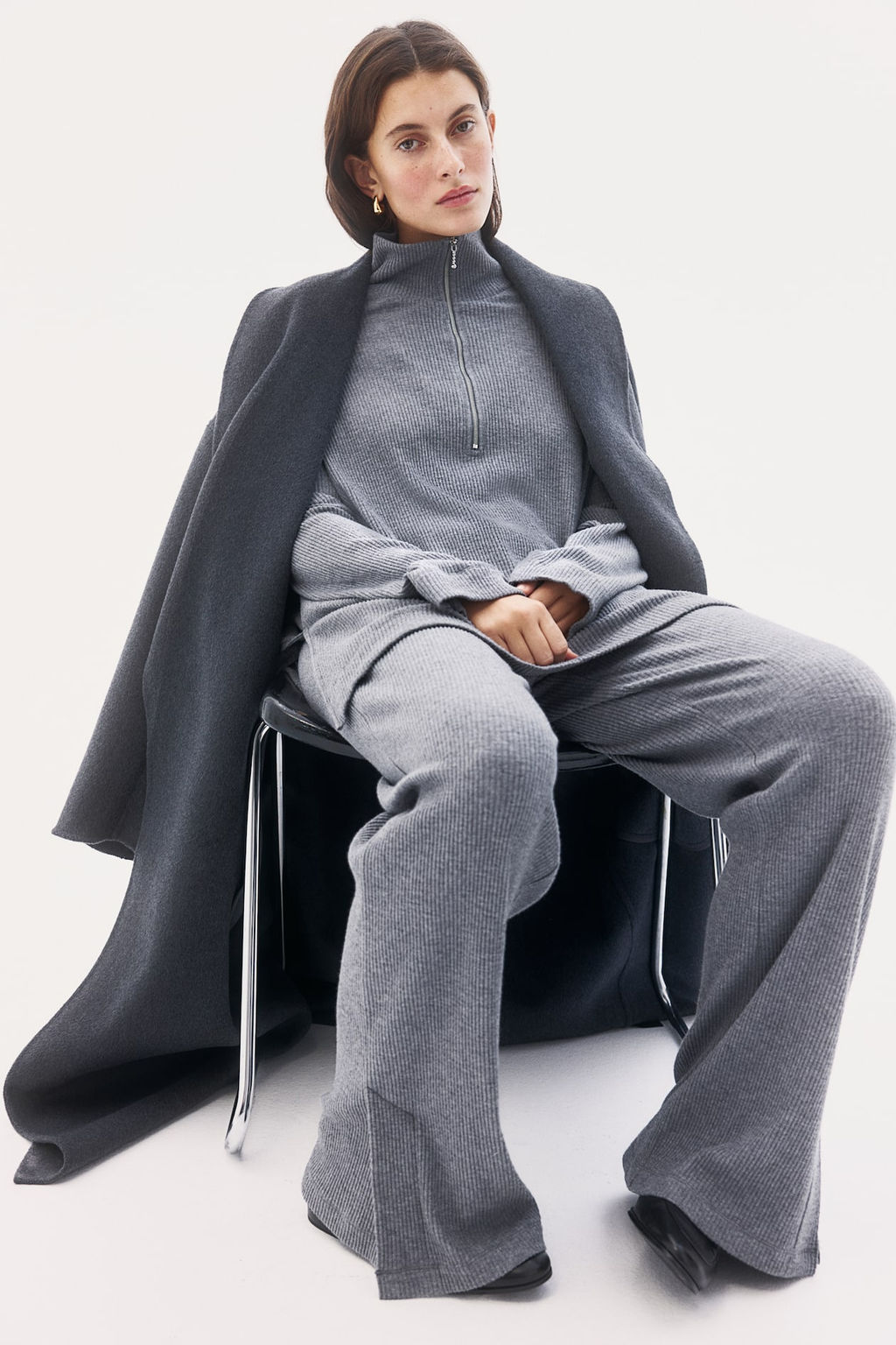 Top de canale con media cremallera - H&m фото 3