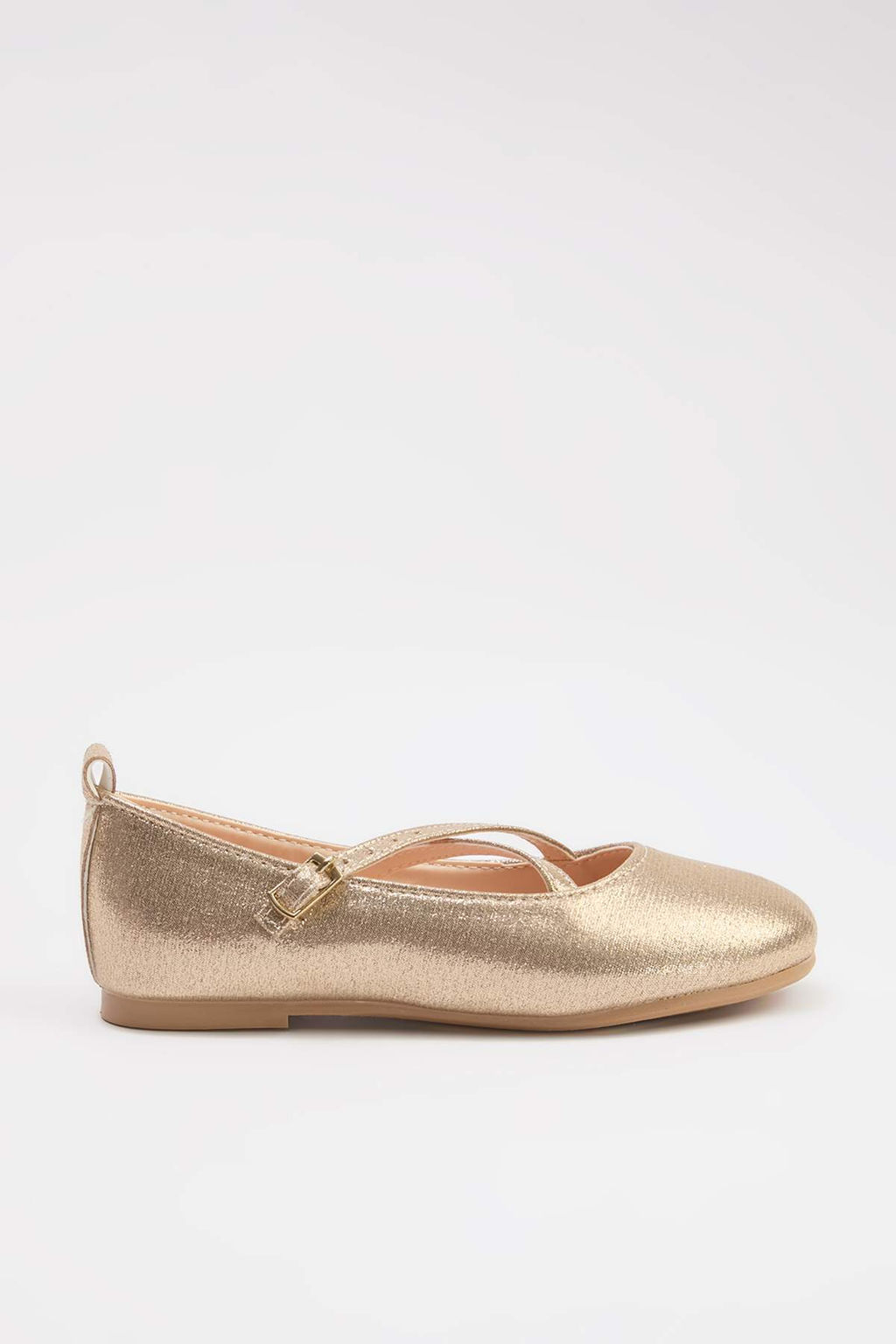 Gold Mary Jane Kucuk/Buyuk K?z Cocuk Babet TAKSS26BE00014 - Trendyolmilla фото 3