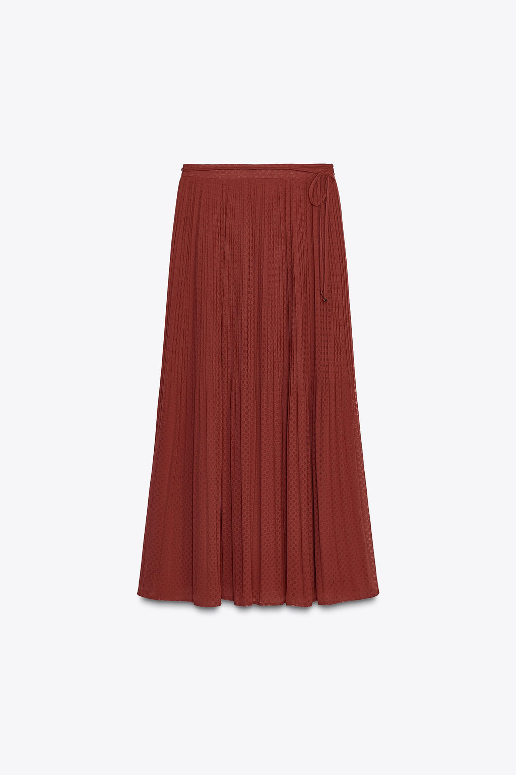 BELTED PLEATED MIDI SKIRT - Zara фото 7