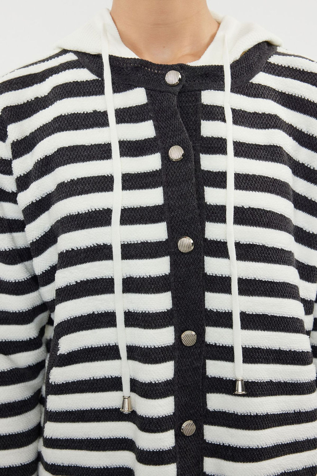 Antrasit Kapusonlu Triko H?rka TWOAW25HI00070 - Trendyolmilla фото 5