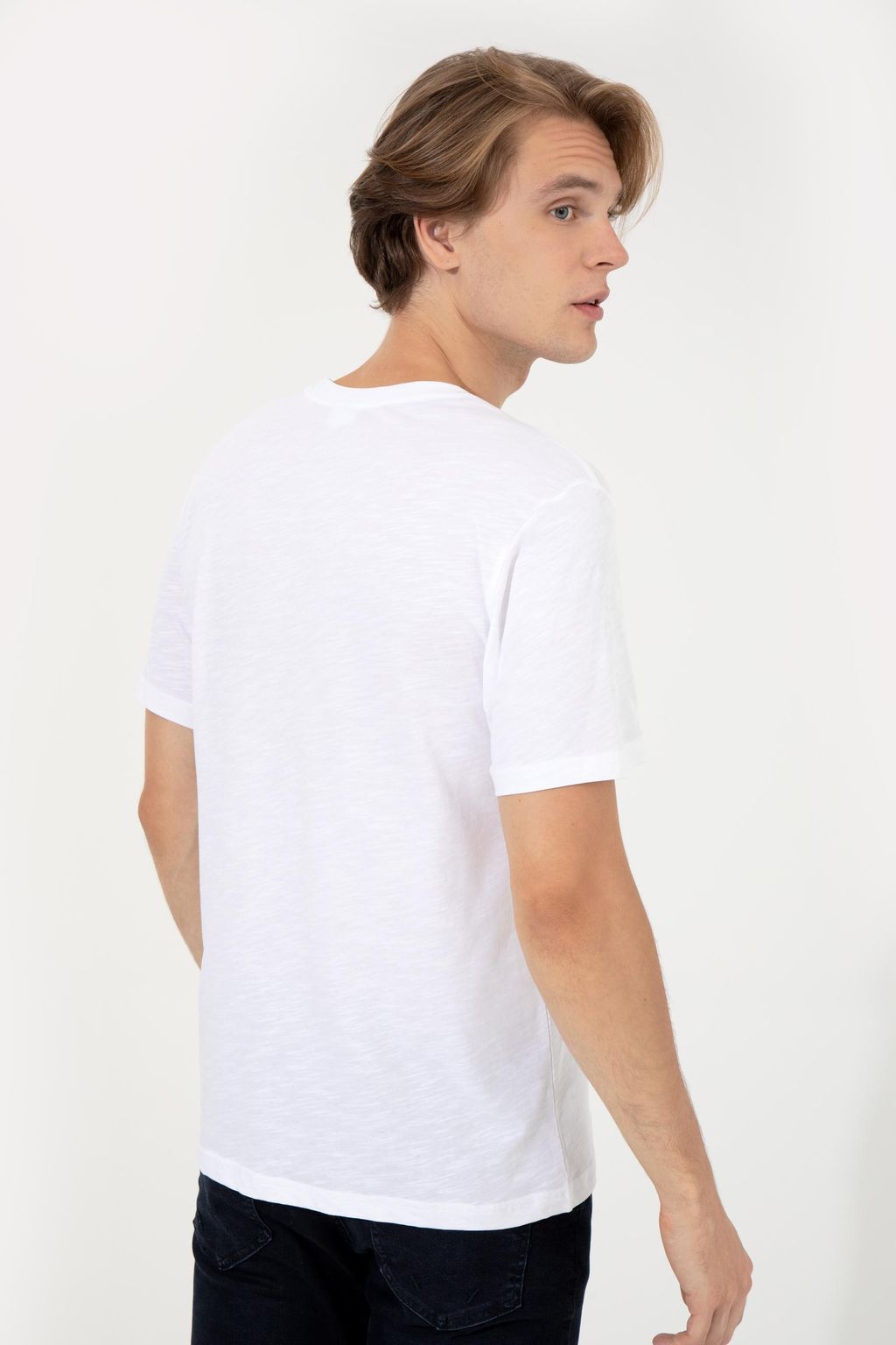 U. S. Polo Assn Мужская белая футболка с круглым вырезом - U.s. polo assn фото 5