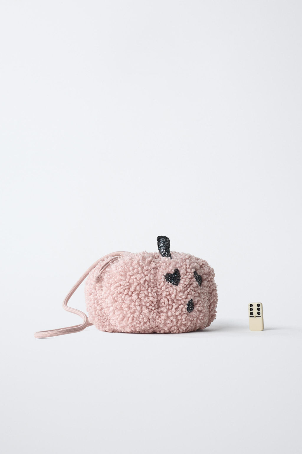 FAUX SHEARLING PUMPKIN CROSSBODY BAG - Zara фото 6