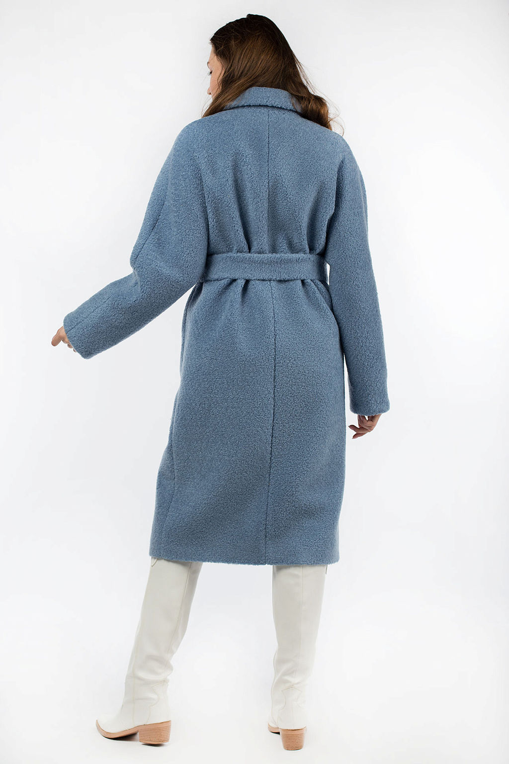 01-09224 Пальто женское демисезонное (пояс) - El podio фото 5