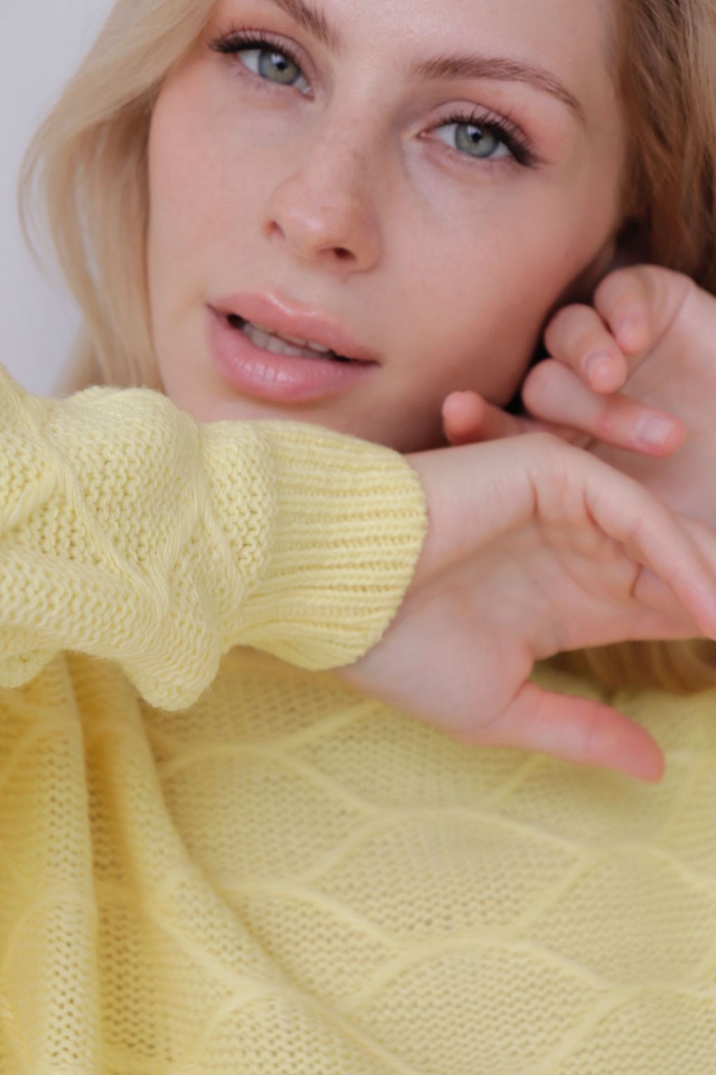 Джемпер удлиненный лимонный с шерстью альпака - Martichelli фото 11