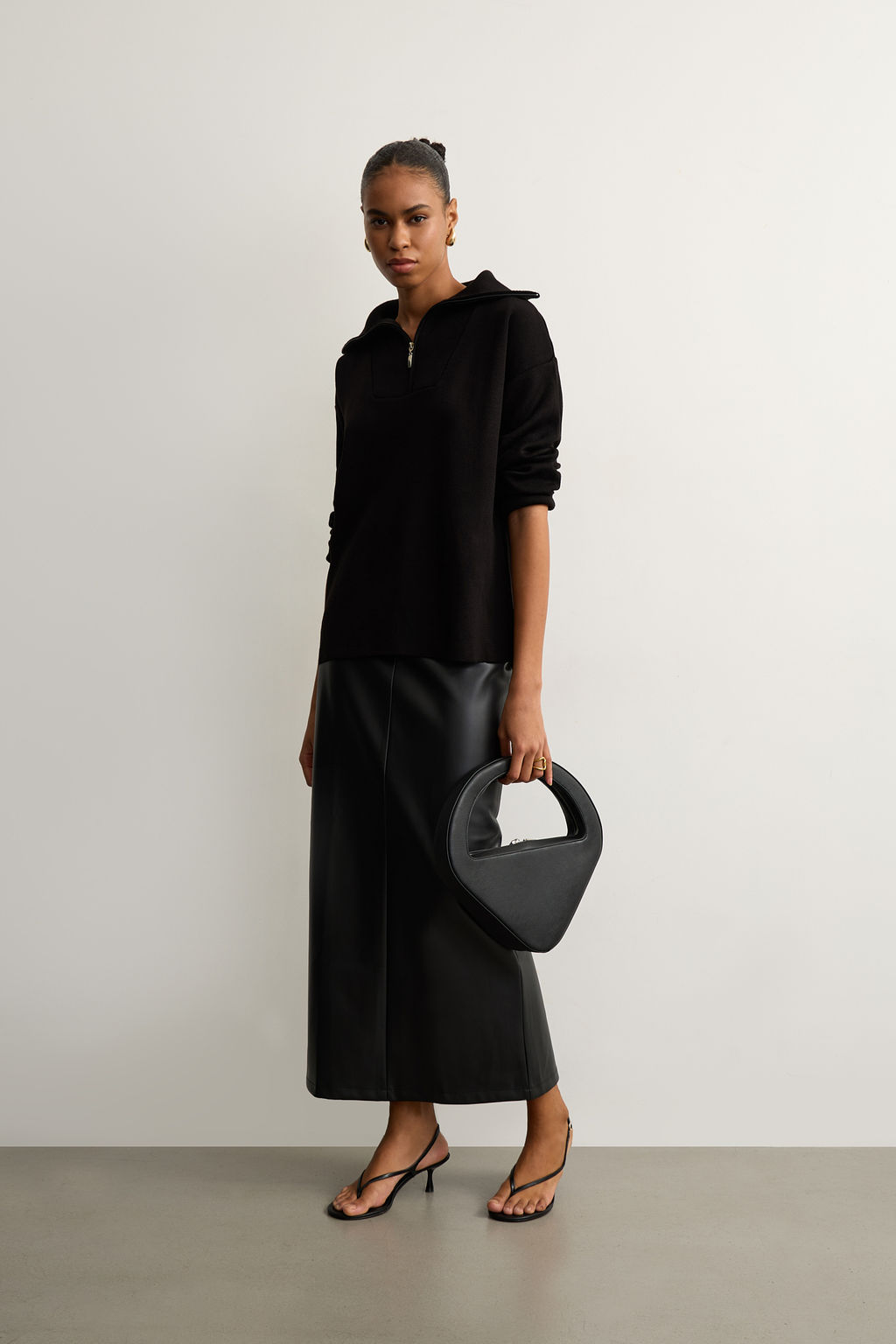 Свитер с воротником стойка и замком - Mollis фото 2