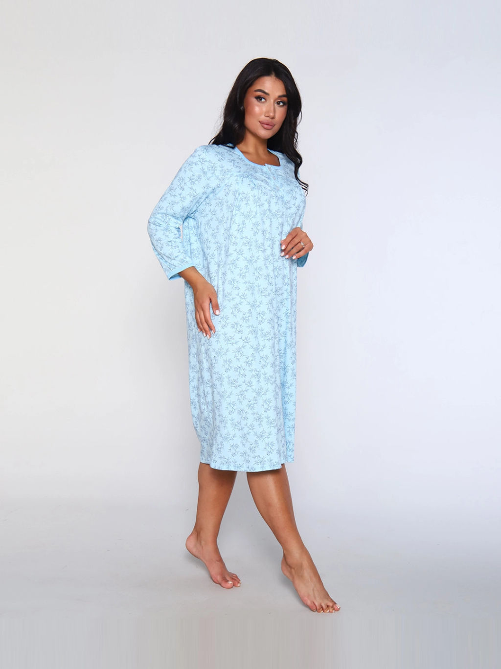 Ночная сорочка женская, цвет голубой