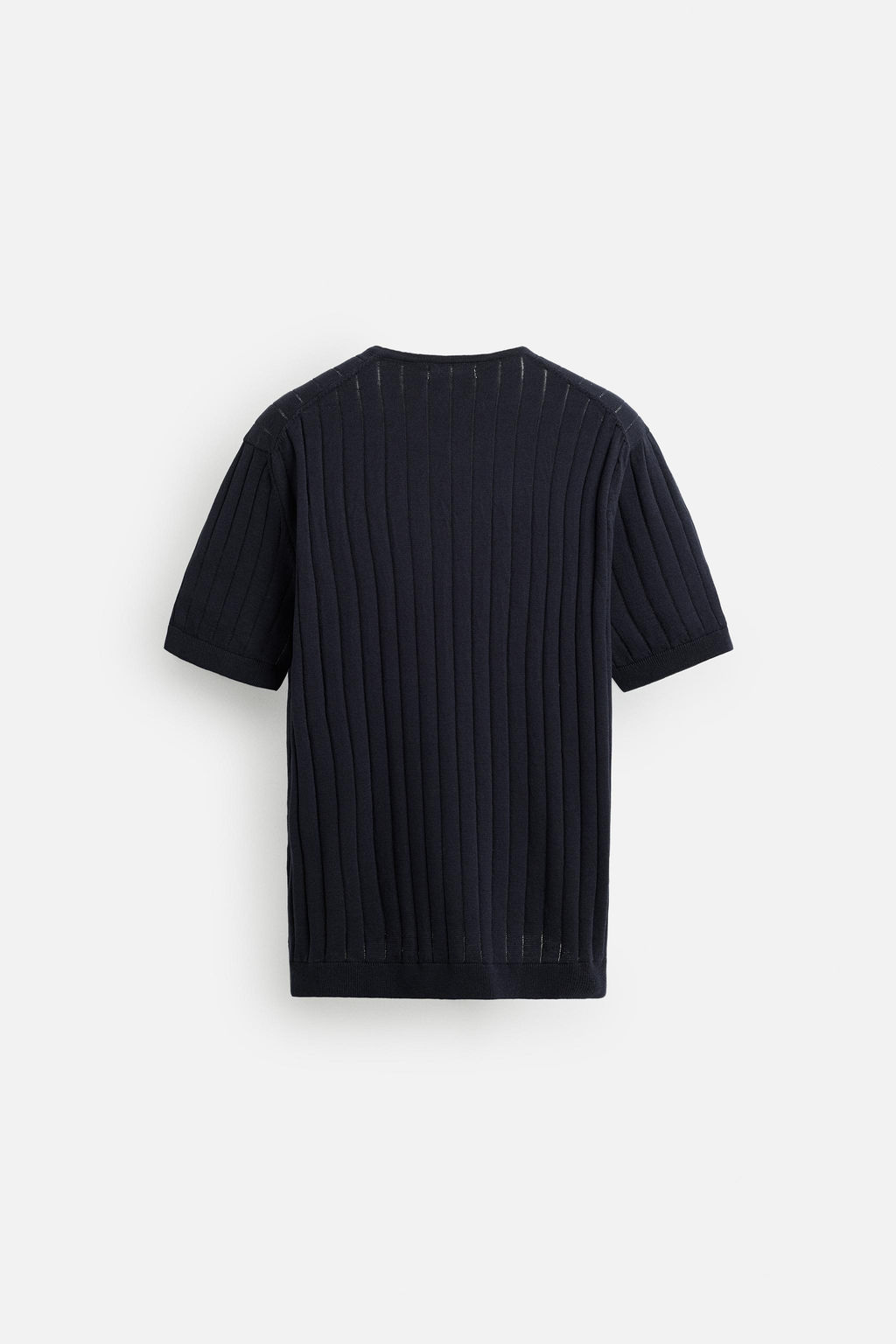 BUTTON-NECK KNIT T-SHIRT - Zara фото 8