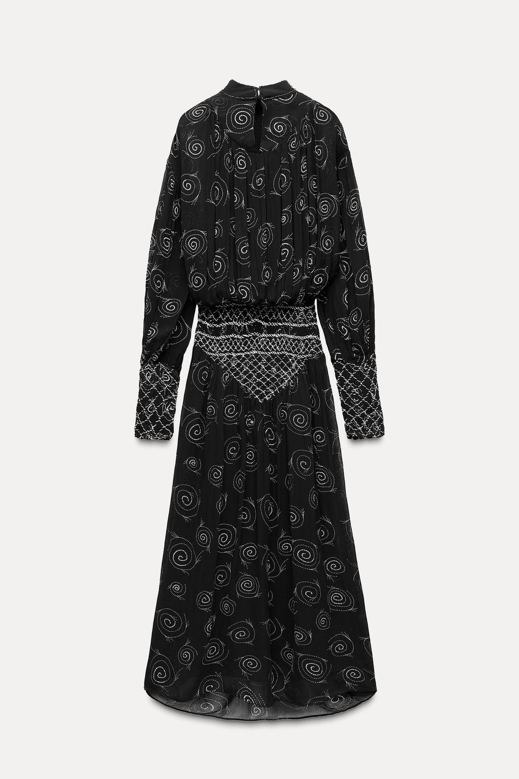 BEADED EMBROIDERED PRINT DRESS ZW COLLECTION - Zara фото 6