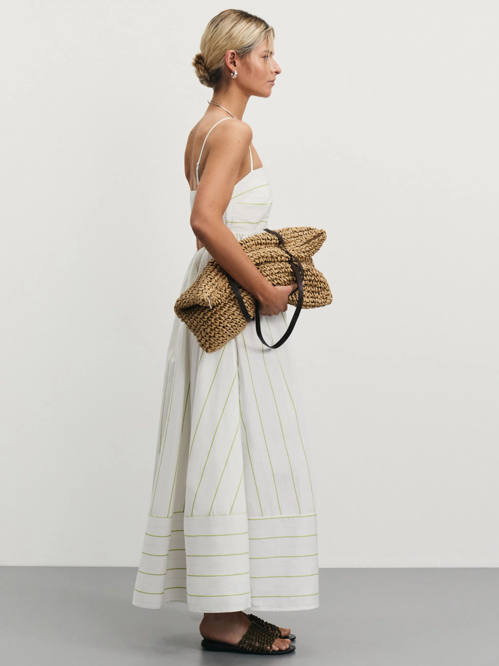 Сарафан из хлопка в полоску / Zarina  фото 2