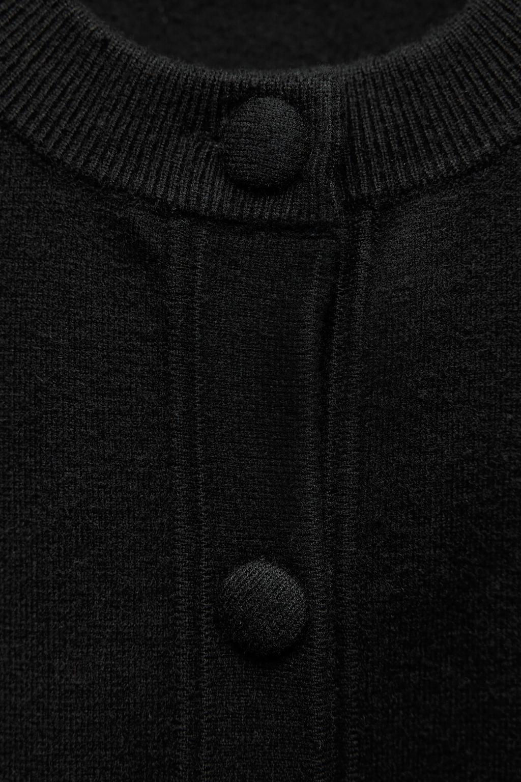 PLAIN KNIT CARDIGAN WITH SHOULDER PADS - Zara фото 5
