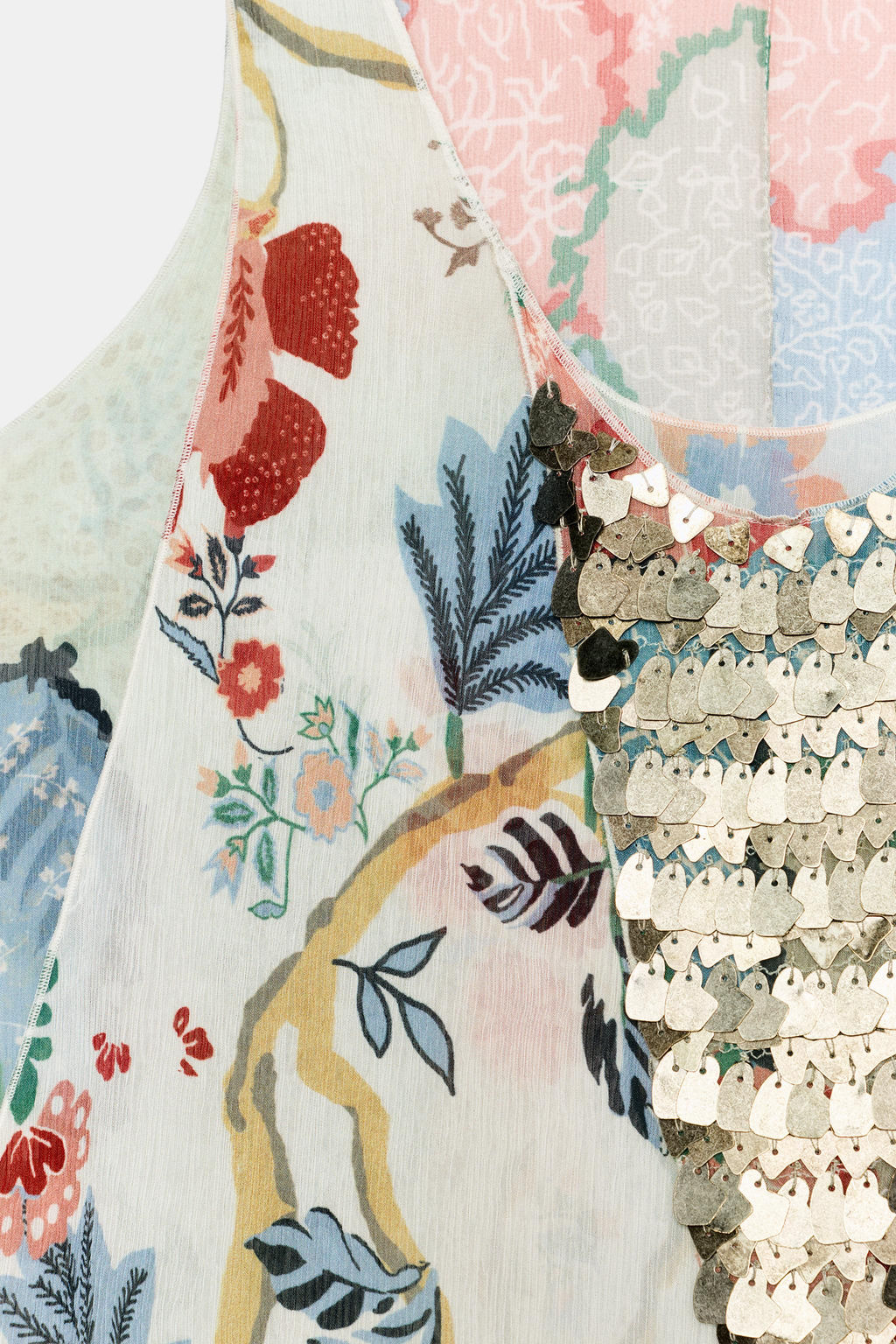 TOP ESTAMPADO ABALORIOS ZW COLLECTION / Multicolor