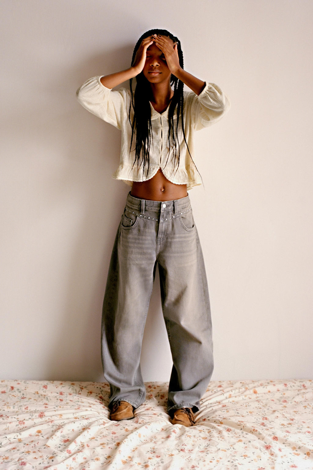 CAMISA PUNTILLA / Crudo