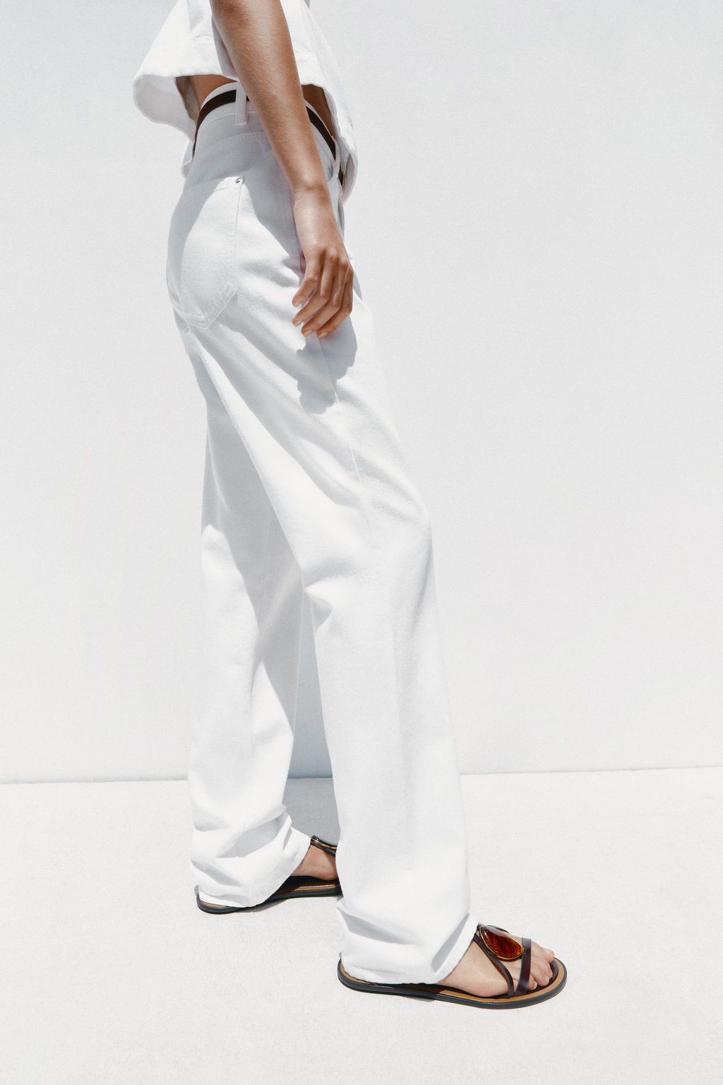 JEANS Z1975 90S STRAIGHT HIGH-WAIST BELT - Zara фото 11