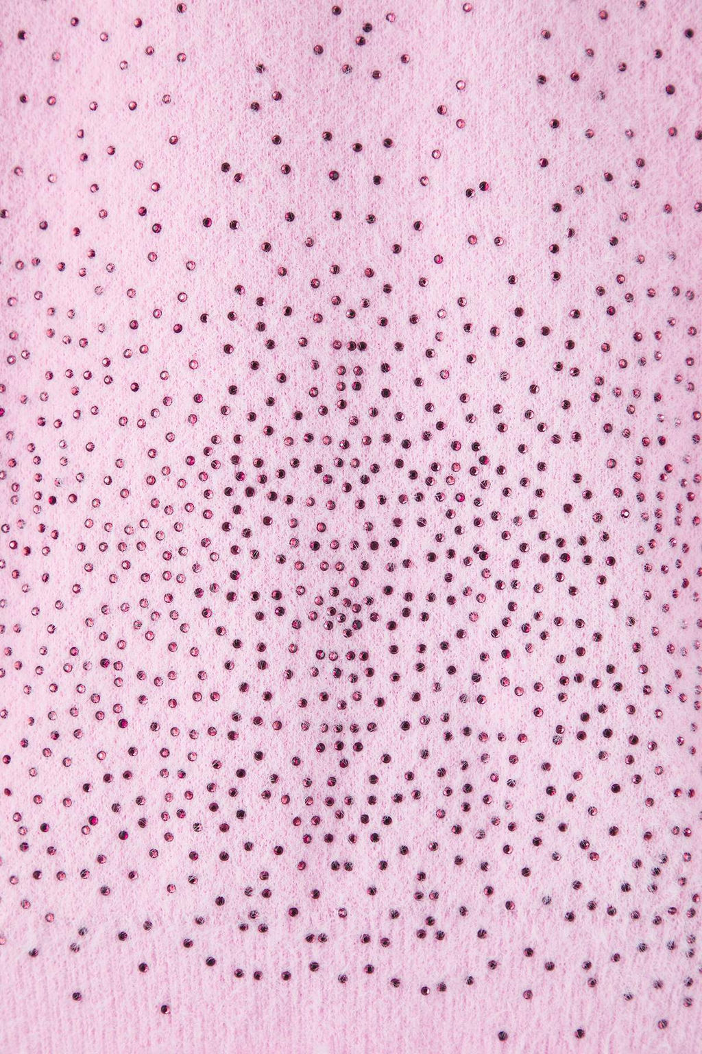 Pembe Yumusak Dokulu Tas Islemeli Bisiklet Yaka Triko Kazak TWOAW26KZ00245 - Trendyolmilla фото 6